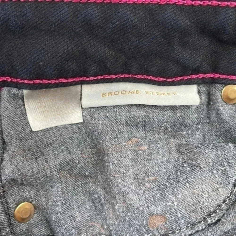 Kate Spade Play Hooky -Broome Street black skinny mid rise jeans size27 EUC